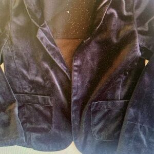 Kids Velvet Jacket - Black